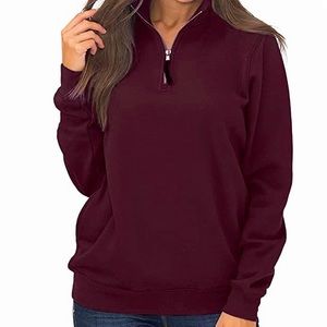 Samefar women’s 1/4 Zip Pullover sweatshirt